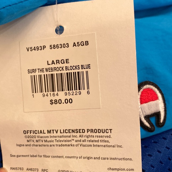 Champion MTV Collab Windbreaker New With Tags sizeL - Picture 9 of 10